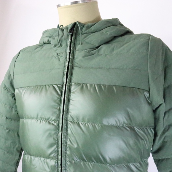 NWT Adidas Cozy Down Olive Jacket W003 - Picture 3 of 7